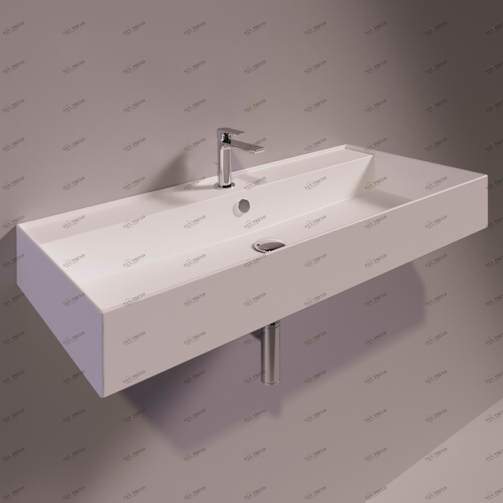 AG101BIANCOMATT Подвесная раковина настенная прямоугольная Simas Agile белая