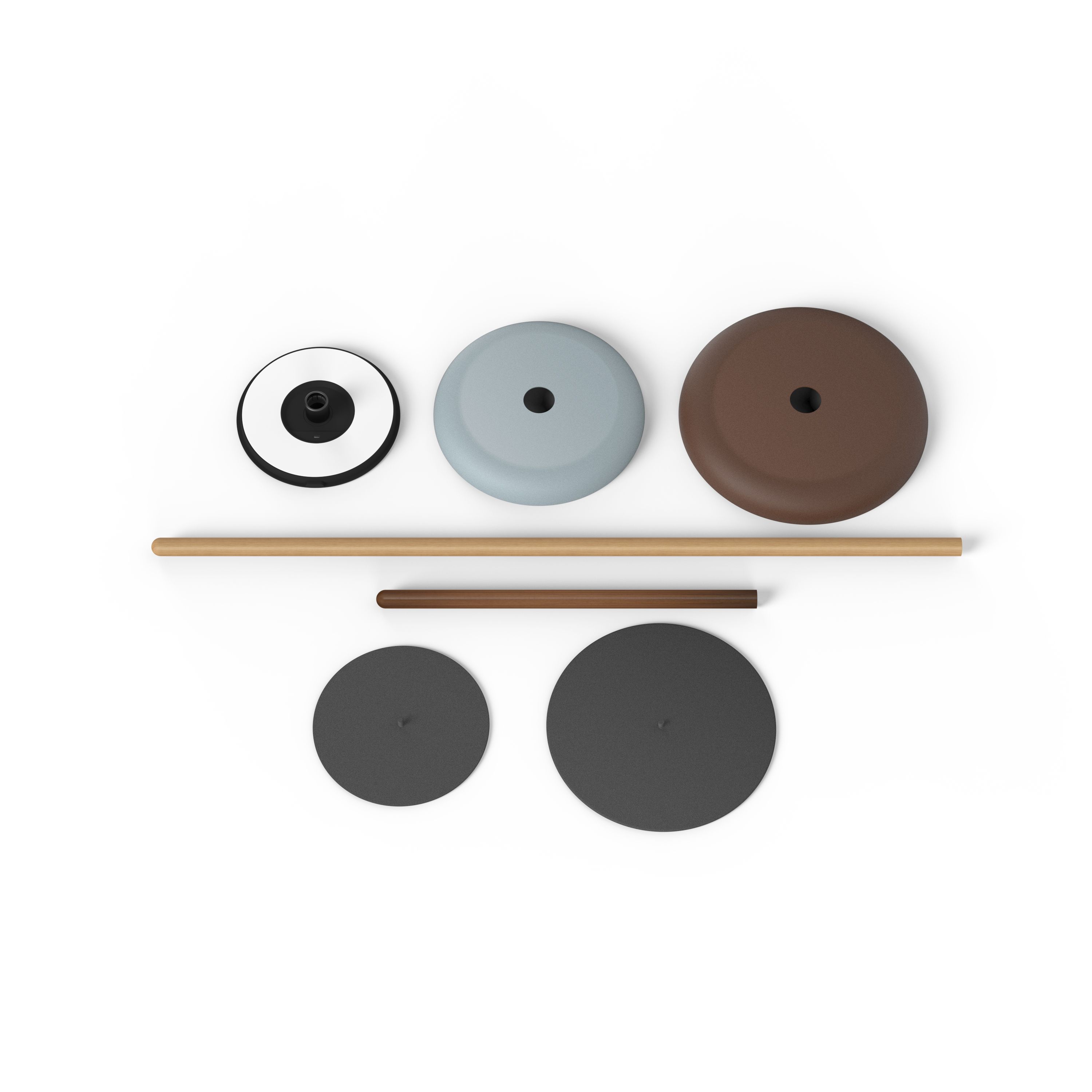 Аккумуляторная светодиодная напольная лампа с полкой Pablo Designs Nivél ARCH-00054483 - Вид №5