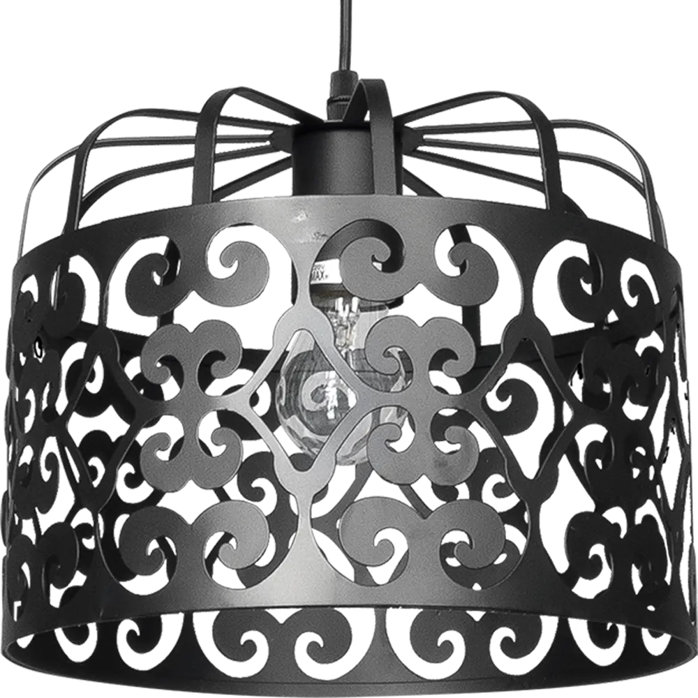 Светильник Charlotte 1xE27x60 Вт, 25 см, цвет чёрный 18737828 STLM-2046127 Toplight  - Вид №1