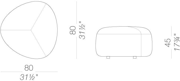 Lapalma Садовый пуф из ткани со съемной крышкой Kipu outdoor sun-id-1417320 - Вид №18