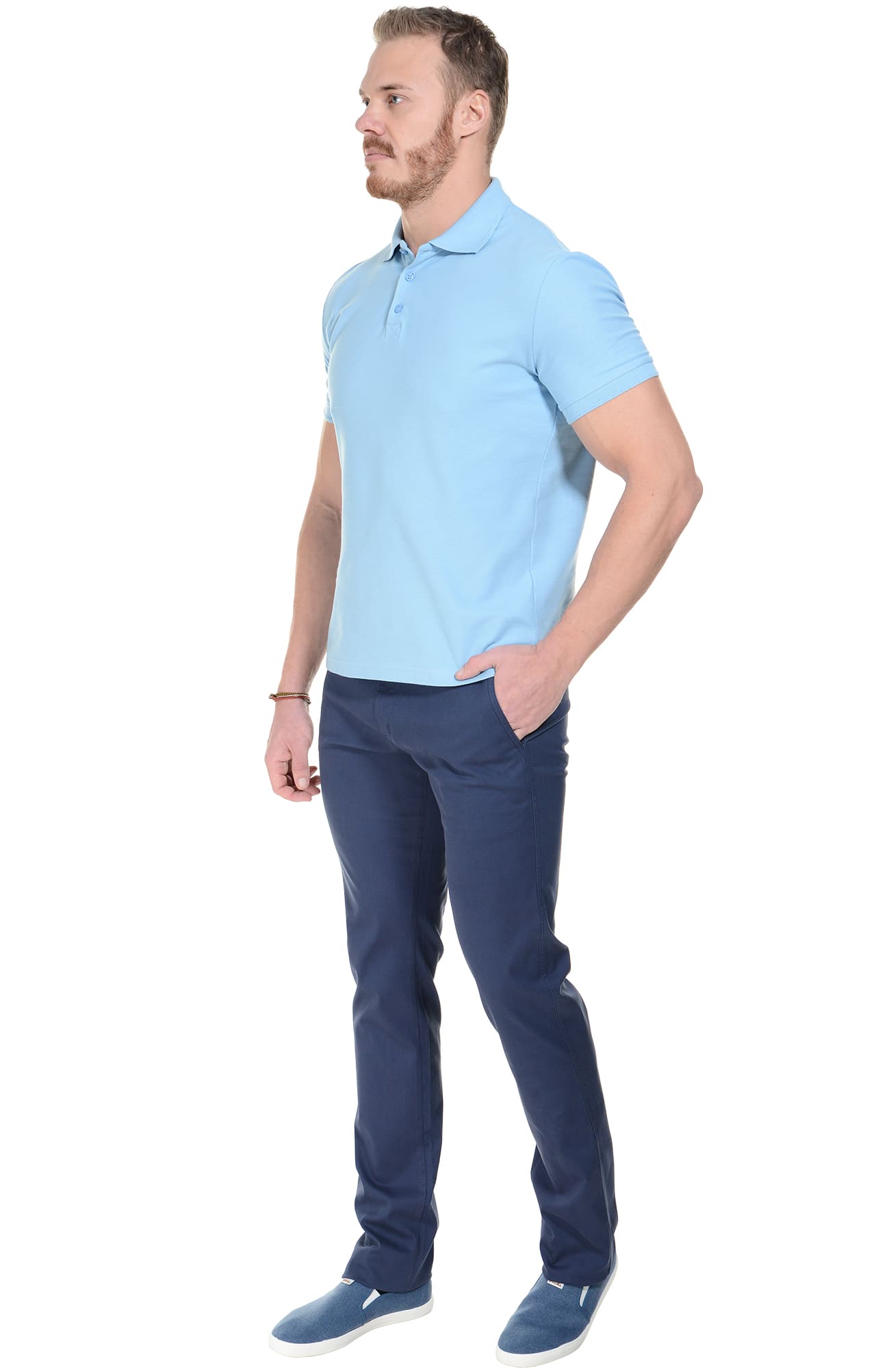 68236 Брюки  мужские blue (синие) El-Risto  Одежда для официантов  размер 54/182-188  - Вид №3