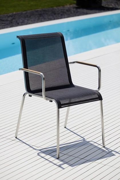 FISCHER MÖBEL Штабелируемый садовый стул с подлокотниками Modena sun-id-1509756 - Вид №3