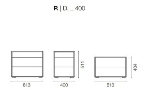 Деревянная тумбочка с ящиками