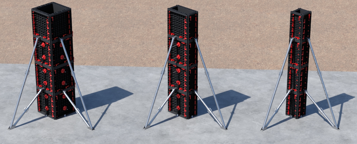 Geotub Panel Модульная опалубка для квадратных и прямоугольных колонн Geoplast  - Вид №2