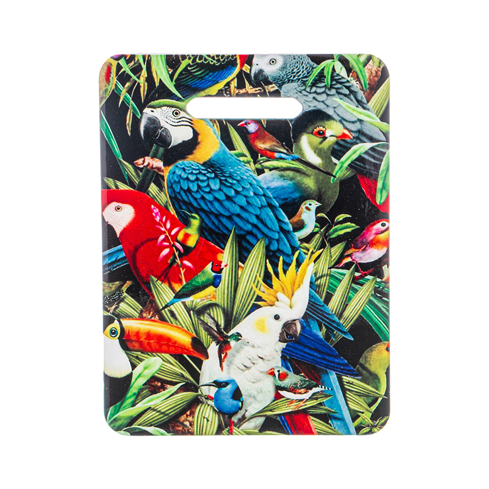 229-465 Посуда керамическая Подставка под горячее доска разделочная Попугаи Lefard 