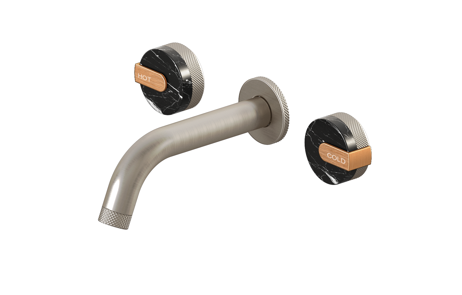 E-11530-R2MB-L1BRG-BNi Смеситель для умывальника из 19,1см носикем (внешняя часть) GRAFF MOD+