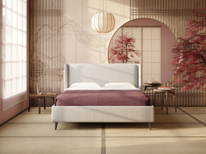 Съемная кровать для хранения ткани с мягким изголовьем