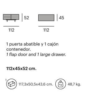 Низкий дубовый ТВ-шкаф Pilma Зена ARCH-00083245 - Вид №2