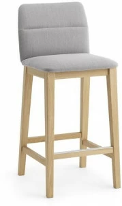 Crassevig Высокий табурет из ткани со спинкой Aura