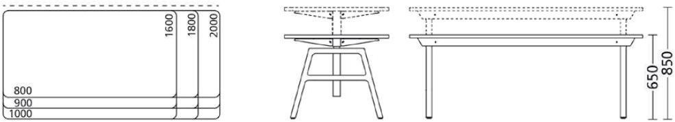 Wiesner-Hager Рабочий стол прямоугольный с ящиками Etio sun-id-1438431 - Вид №1