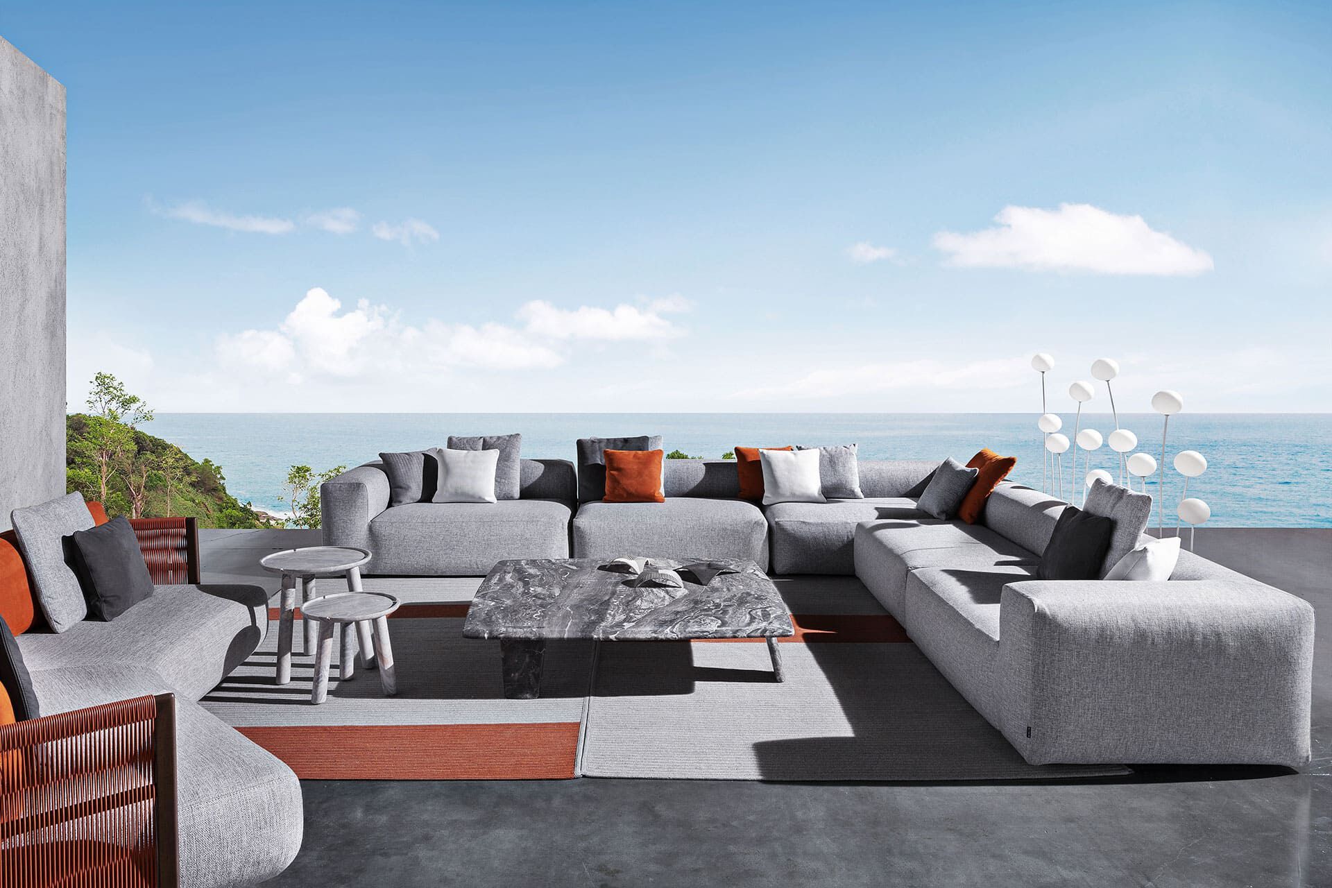 Тканевый модульный садовый диван Exteta Montecarlo ARCH-00107081 - Вид №7