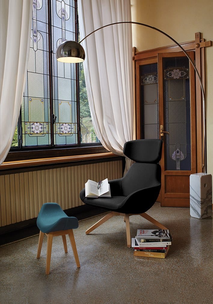 Тканевое кресло с основанием из ясеня ALMA DESIGN X Big ARCH-00119242 - Вид №6