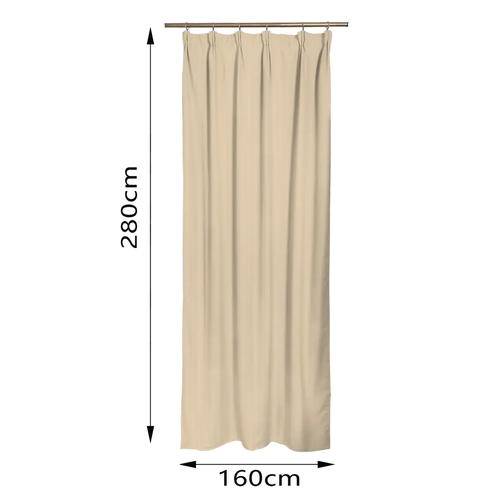 Штора на ленте Inspire Isin 160x280 см цвет желтый 83562034 STLM-2102549  - Вид №4