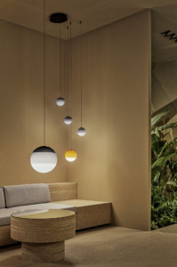 086117 Люстра 20 - 24V зеленая длинный шнур Marset Dipping Light