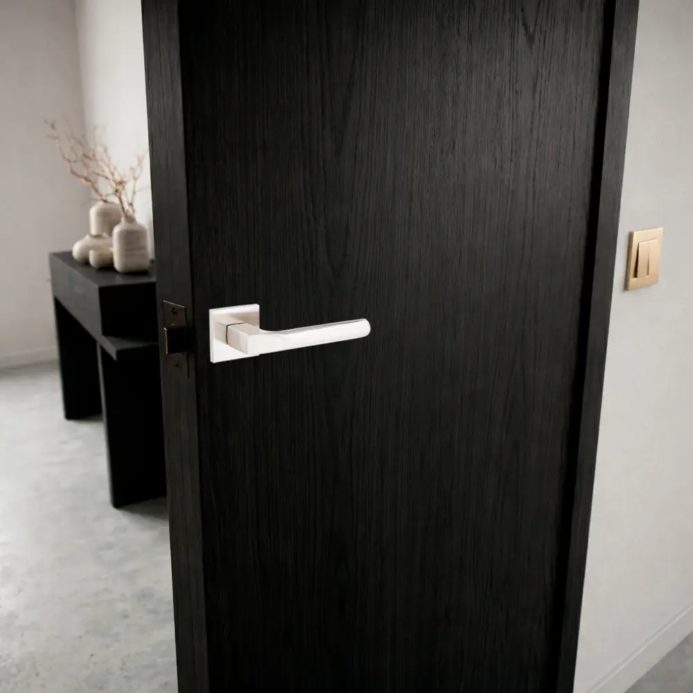 Дверная ручка на розетке Armex H-30131-A без запирания цвет никель STLM-2194697 - Вид №7