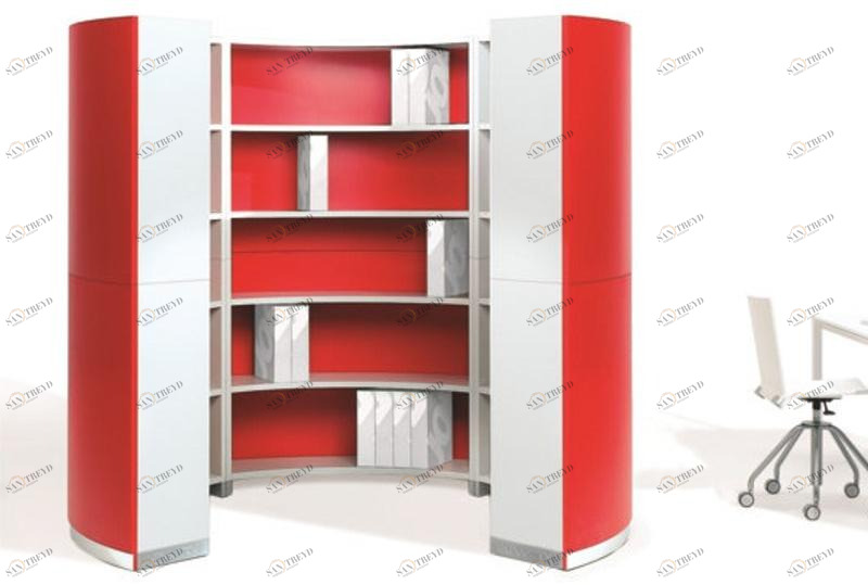 NEWTOM by Ultom Модульный офисный книжный шкаф / офисный остров Twist sun-id-1415540