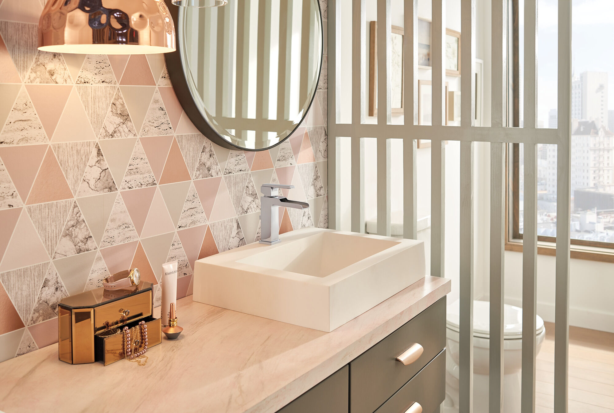 568LF-MPU Смеситель для ванной комнаты с одной ручкой Delta Faucet Ara Хром - Вид №5