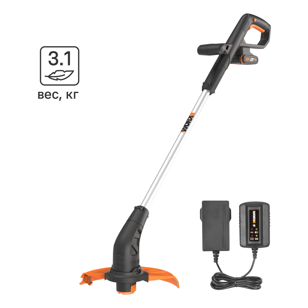 Аккумуляторный триммер Worx WP158E с быстрой зарядкой 89348844 STLM-1360836
