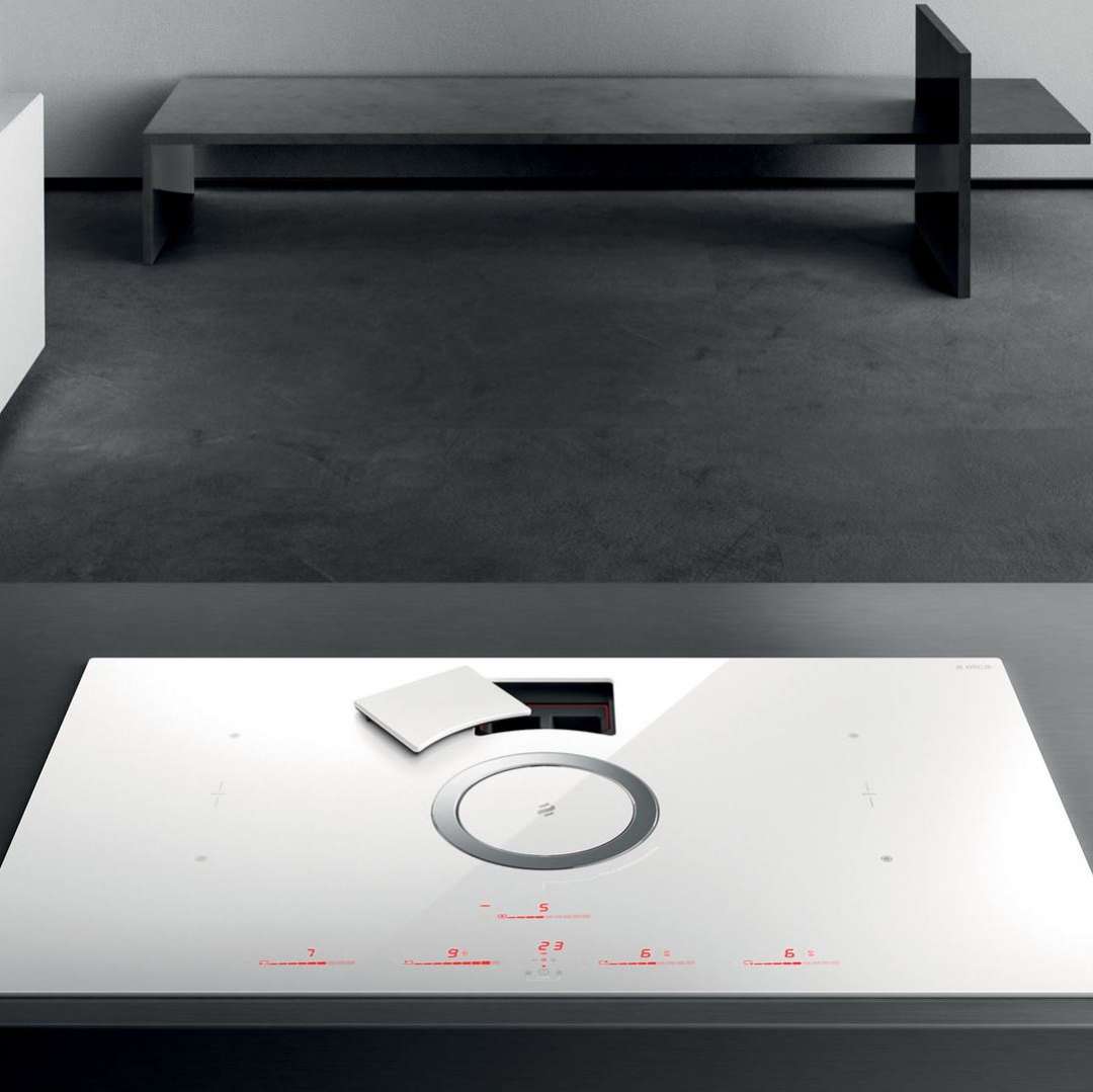 NIKOLATESLA SWITCH WH/A/83-PRF0146216A Индукционные варочные панели / индукционная, .nikolatesla.панель+вытяжка, стеклокерамика, индукционная, 83см, сенсорное управление , pot detector, bridge zones, power limitation , 1200м3, отвод воздуха, белый Elica  - Вид №2