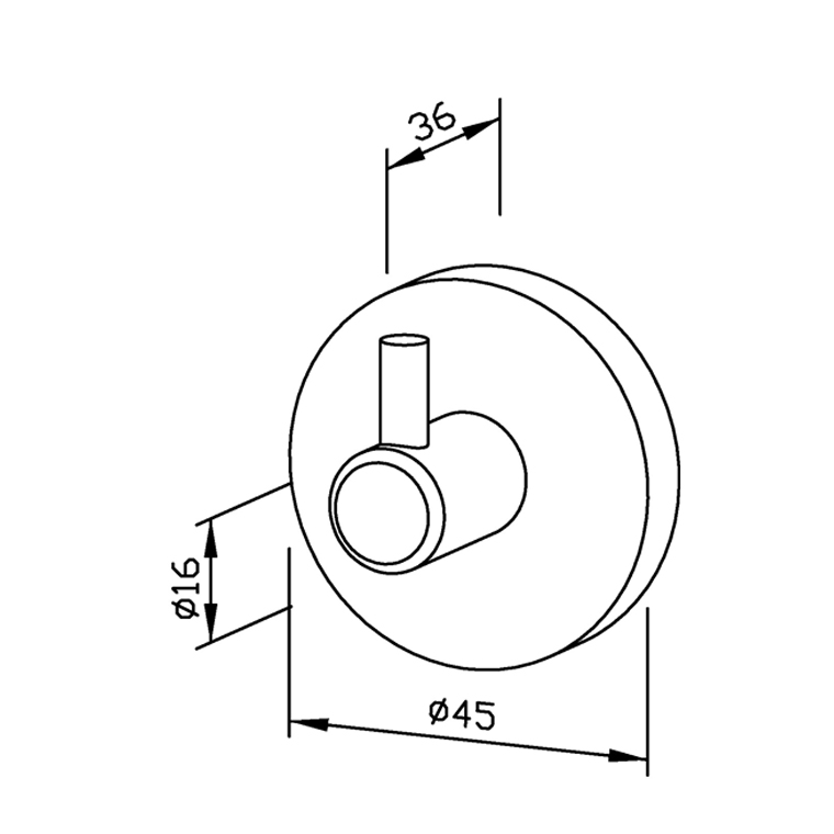 731215 Крюк одинарный AC215 WAGNER_EWAR A-LINE Wagner Ewar  - Вид №1