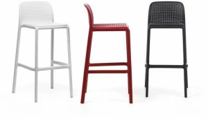 Nardi Высокий штабелируемый табурет с подставкой для ног