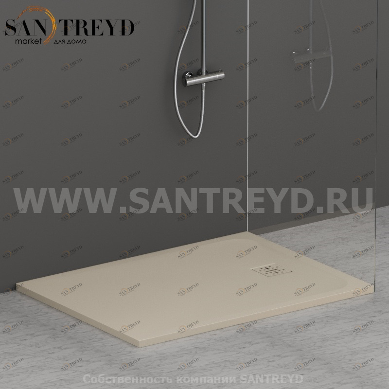 DP12090503 Душевой поддон 120х90 см цвет Жемчужина Globo DOCCIAPIETRA Италия Ceramica Globo