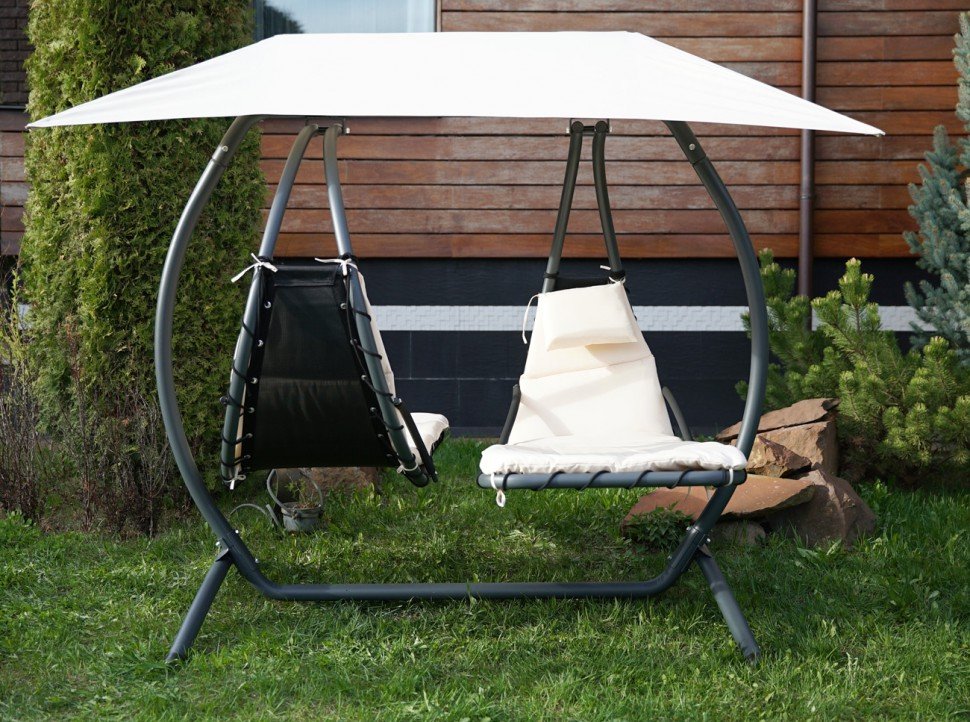 Качели садовые двойные белые Luna Concept BESTA FIESTA  132509 Белый  - Вид №2