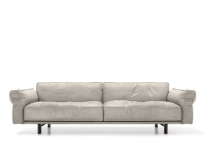 4-местный кожаный диван