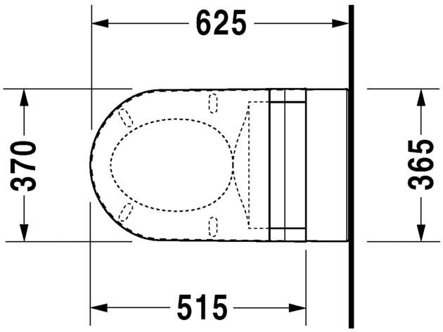 2544092000 Подвесной унитаз настенный Белый Duravit Darling New Германия - Вид №5