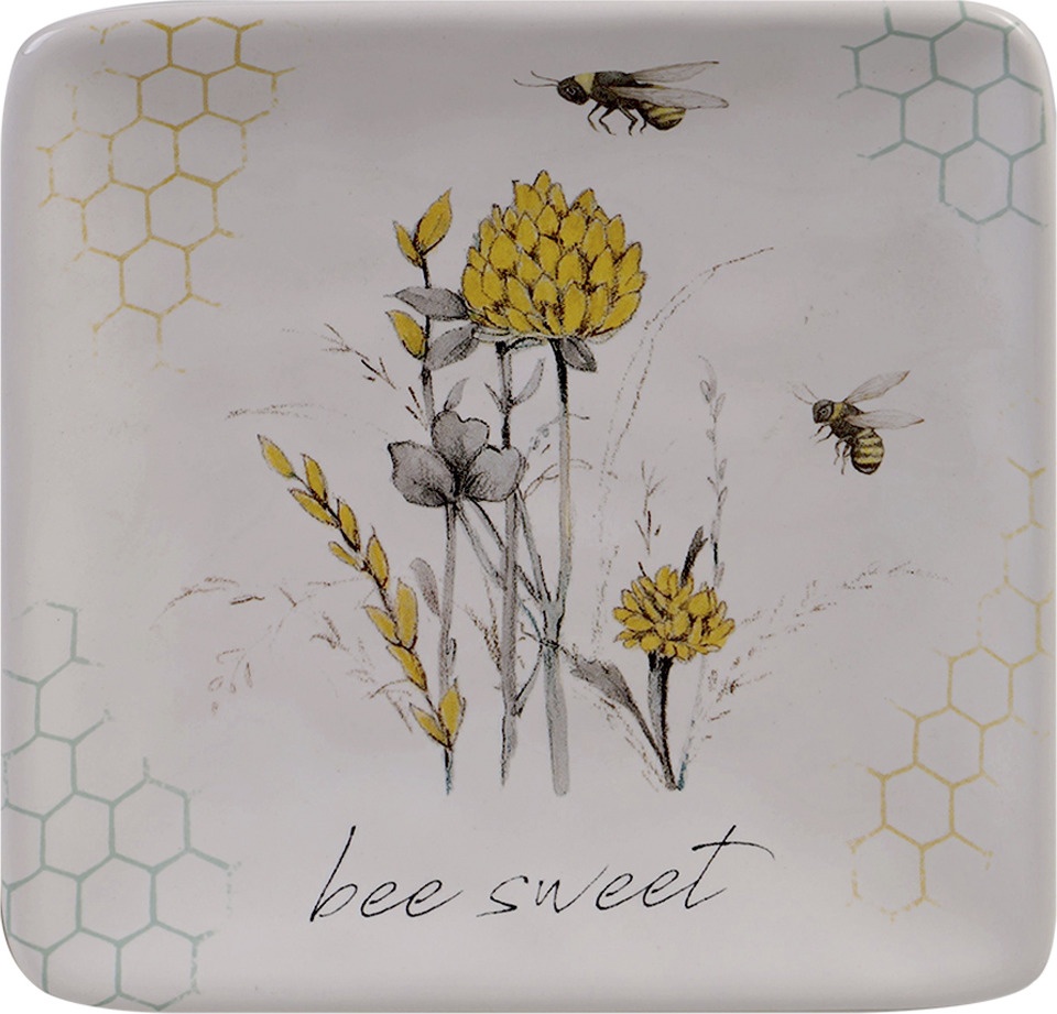 10672185 Certified International Тарелка пирожковая Certified Int. Пчелки 15х15см, керамика Керамика 