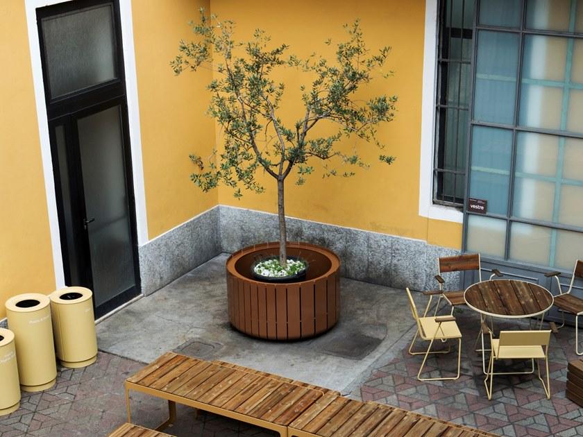 VESTRE Круглые стальные кашпо для общественных мест Stripes sun-id-1464310 - Вид №4