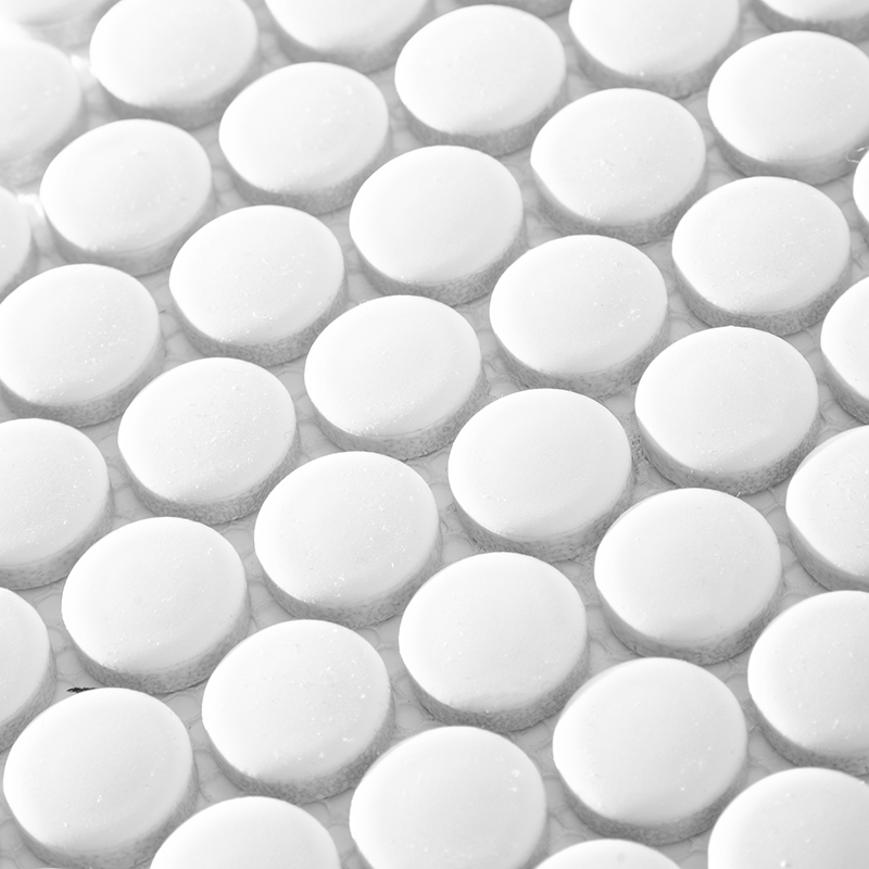 Белоснежная мозаика Starmosaic Shapes Penny Round – элегантность в каждой детали STP-ST537 INCOLOR - Вид №1