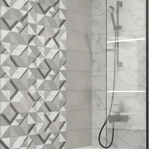 Настенная плитка KREAFORTA Mersey Tetris 20x40 см 1.62 м² матовая цвет серый 89413653 STLM-2147009
