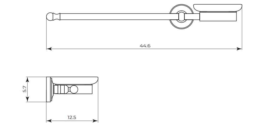 Латунный держатель для полотенец Gaia Mobili Complements ARCH-00063818 - Вид №2