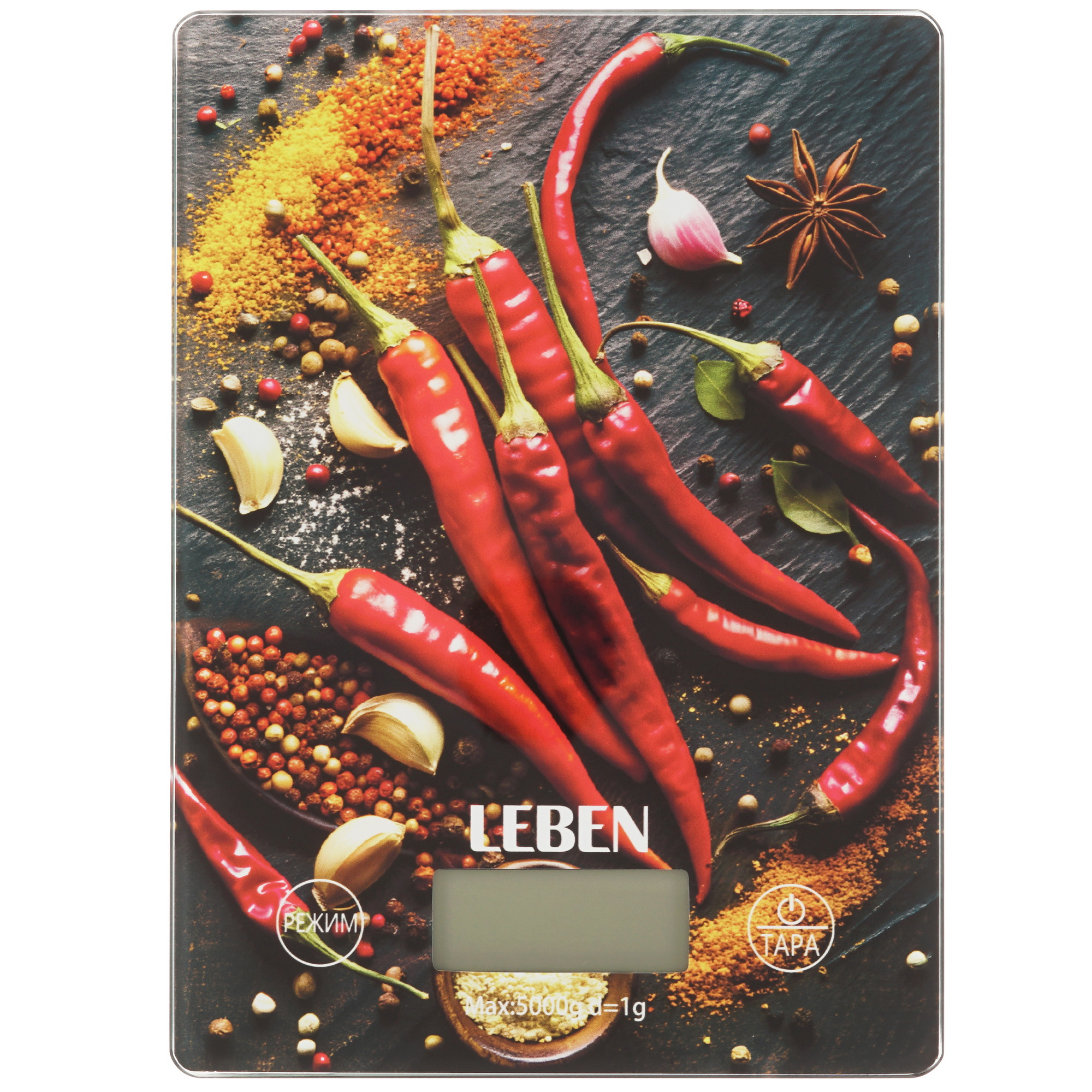 9237203 Кухонные весы LEBEN 268-064 разноцветный STDN-0129781