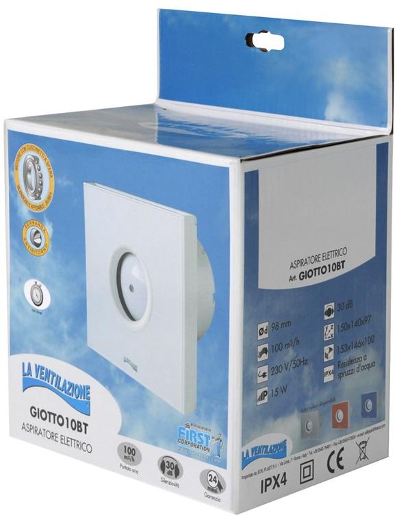 First Corporation Настенный осевой вентилятор с таймером La ventilazione Giotto10bt - Вид №1