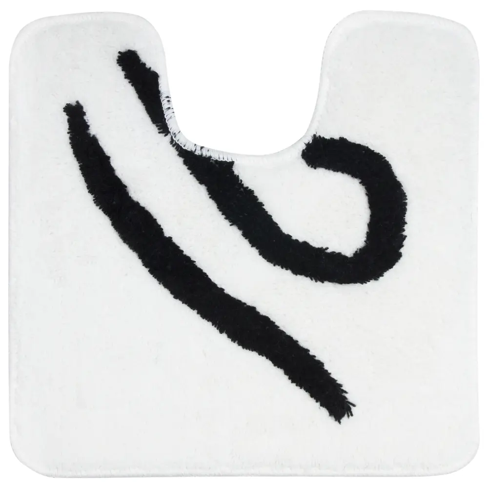 Коврик для туалета Узоры, 50х50 см, цвет белый АКВАЛИНИЯ ворс STLM-2124815