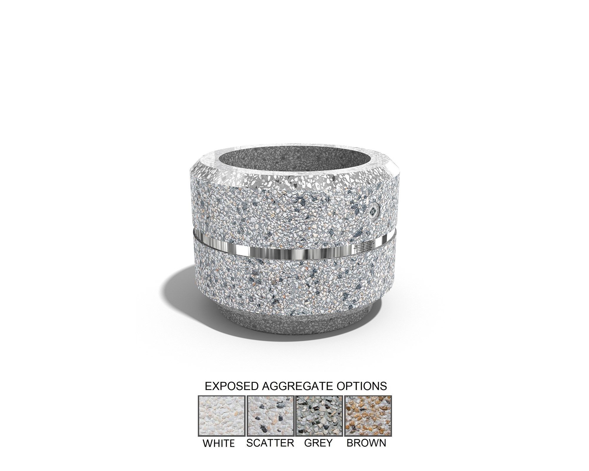 Бетонный круглый низкий плантатор ENCHO ENCHEV - ETE 19/23 ARCH-00048483 - Вид №14