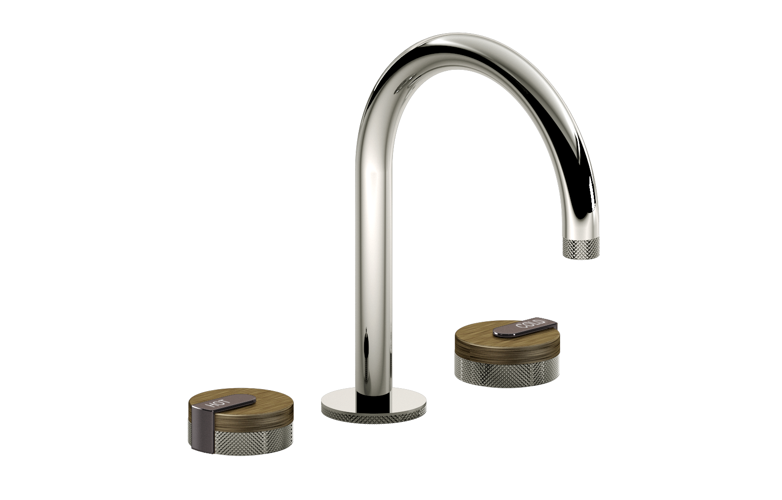 E-11512-R1VBB-L1OX-PC Смеситель для умывальника на 3 отвертия GRAFF MOD+