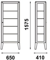 Adico Металлическая витрина sun-id-1439892 - Вид №2