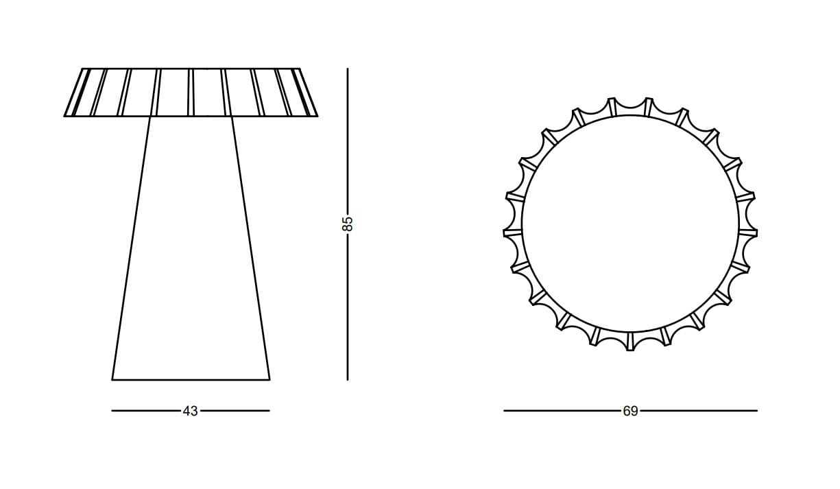 Журнальный столик из полиэтилена SLIDE FIZZZ ARCH-00034870 - Вид №7