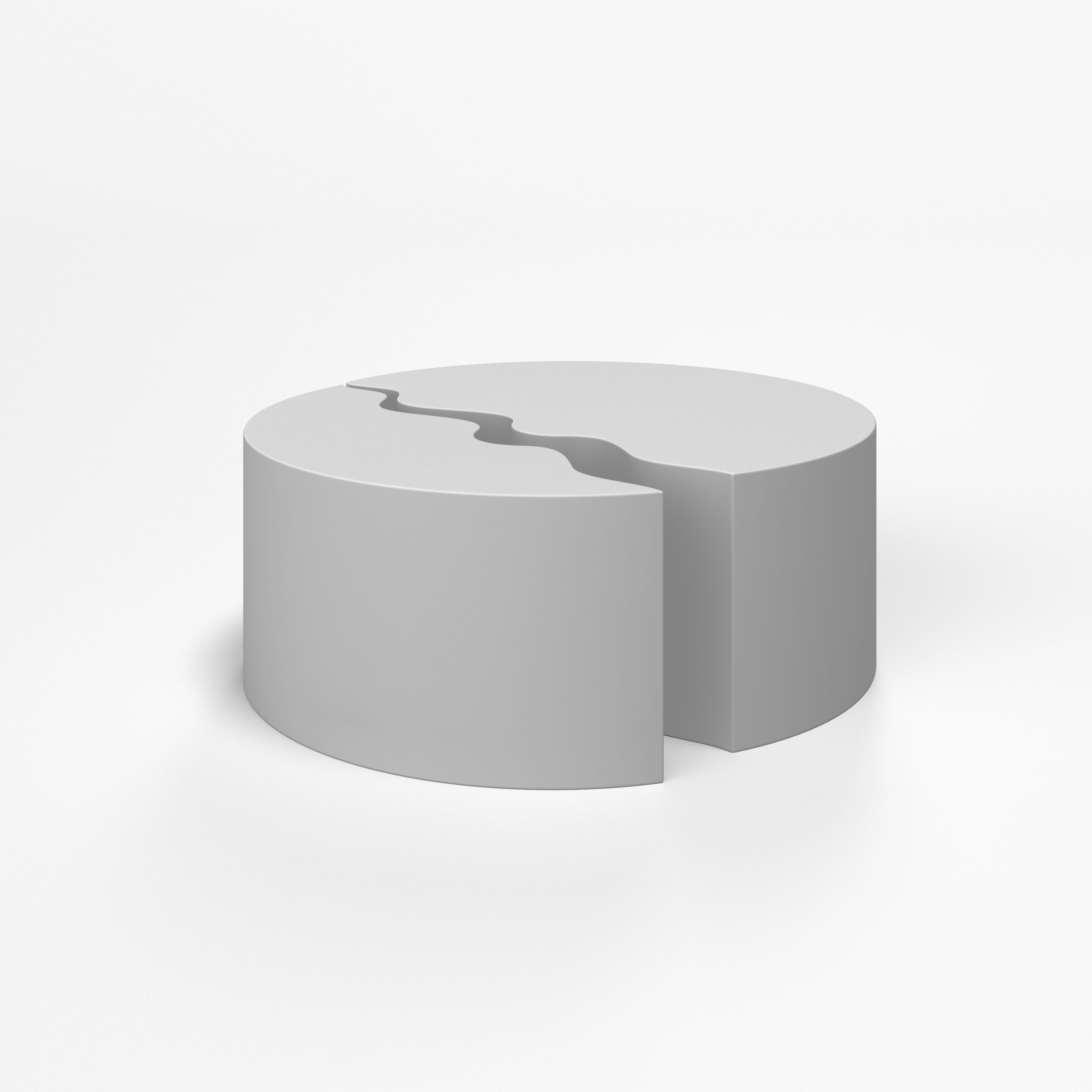 Круглый модульный пуф с пенопластовым покрытием SIXINCH DUAL ARCH-00096567 - Вид №3