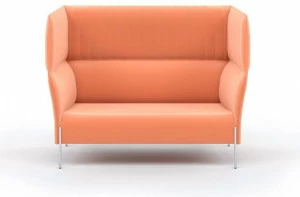 ESTEL GROUP Мягкий кожаный диван с высокой спинкой Dolly