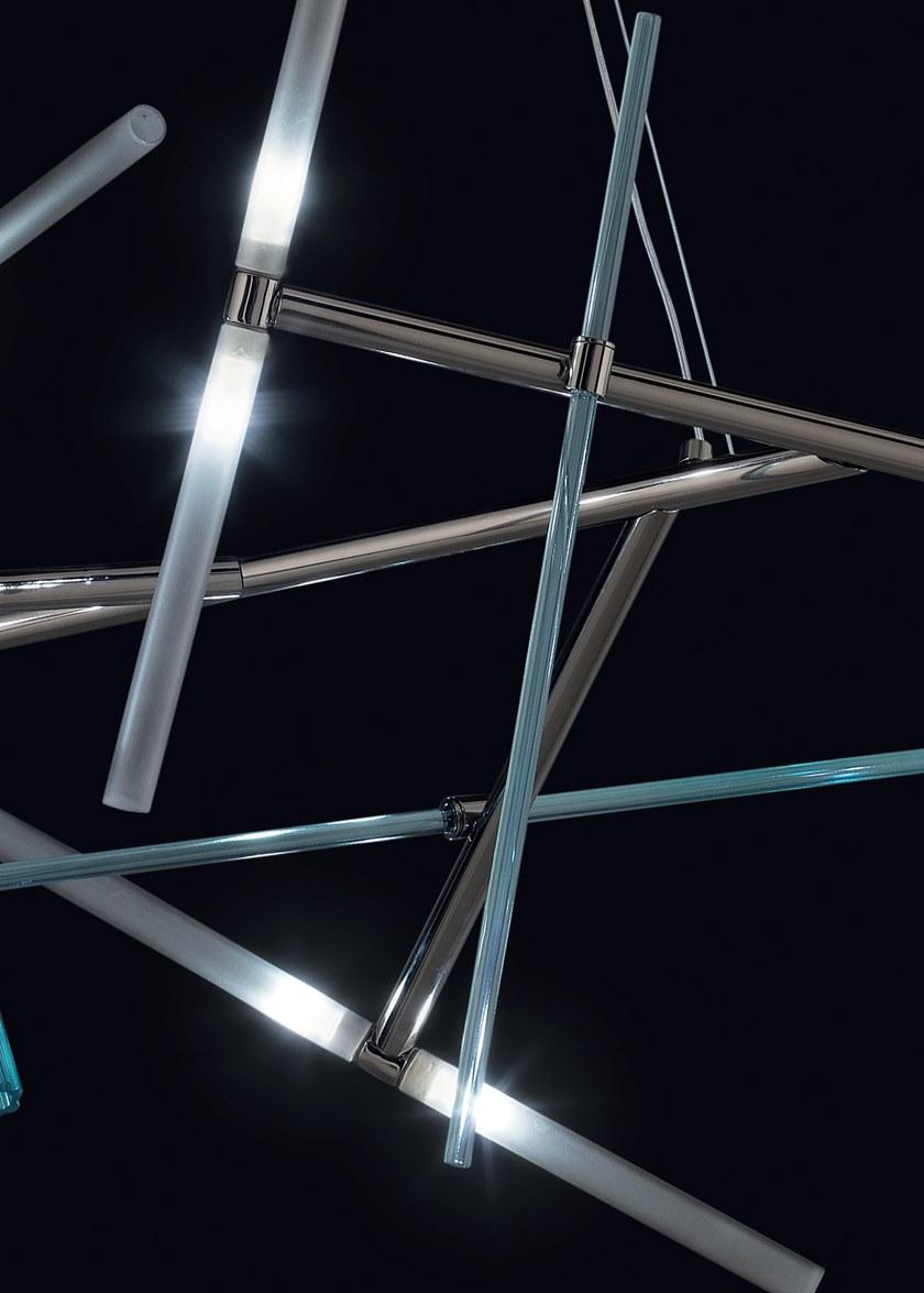 Euroluce Lampadari Подвесной светильник из муранского стекла и металла Effect sun-id-1387350 - Вид №2