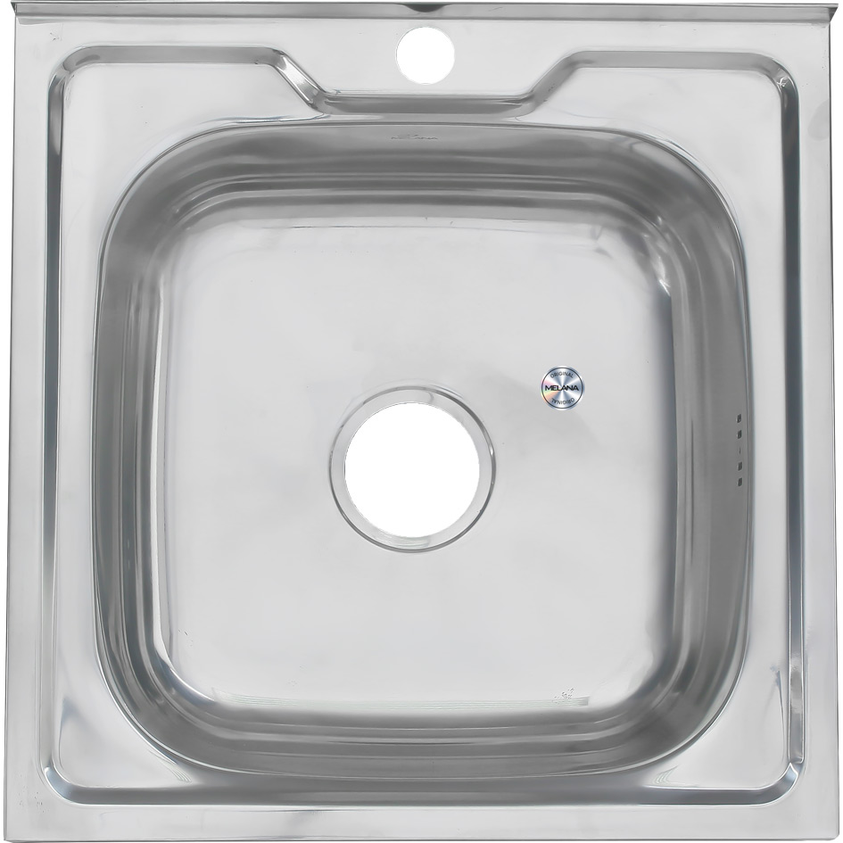 Мойка 5050 MELANA 0,6/160 накладная квадратная с сифоном (012 t*15) 012 t (*15) - Вид №1