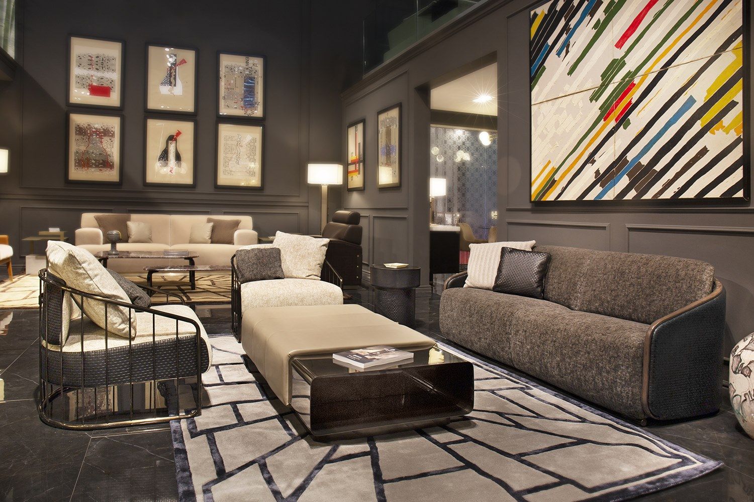 3-местный тканевый диван Formitalia Winston ARCH-00058010 - Вид №1