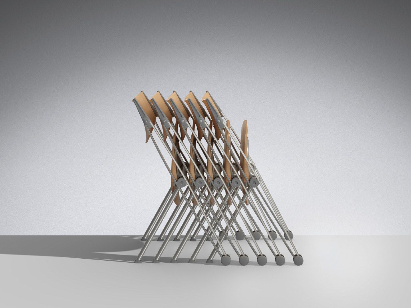 Складной стул для зала ожидания LAMM Conpass ARCH-00038319 - Вид №10