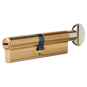 Цилиндр Kale 164BM-100-BP, 45х45 мм, ключ/вертушка, цвет золото 82394820 STLM-2200603