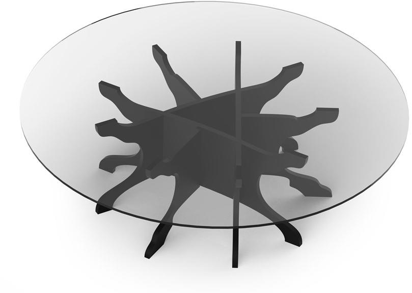 ALBEDO Низкий круглый журнальный столик из березы Tale sun-id-1410396 - Вид №1