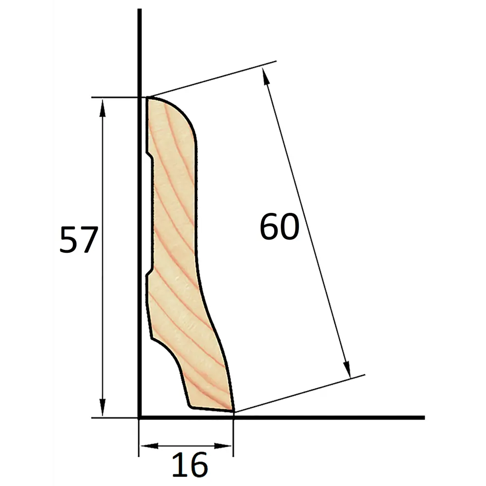 АРЕЛАН | Широкий евро-плинтус из массива сосны для элегантной отделки 81960907 STLM-0015479 - Вид №3